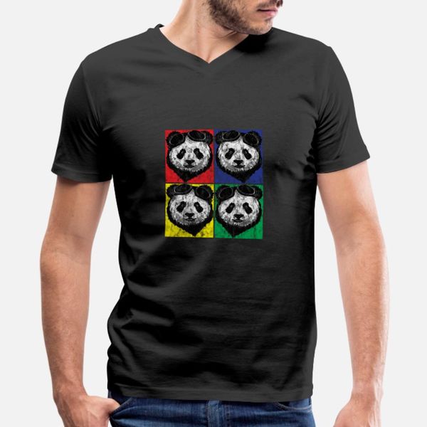 

pop art panda pilot t shirt men anti-wrinkle short sleeve euro size s-3xl costume anti-wrinkle breathable spring autumn standard shirt