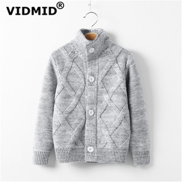 

vidmid autumn winter kids baby boys cardigan coat boys sweaters cotton baby boys jacket sweaters children's clothing lj200814, Blue