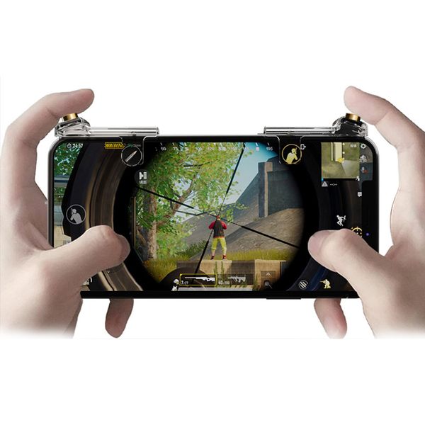 

transparent, suitable for pubg portable game phone game handle trigger button aiming button smart phone mobile game l1r1 shooting controller