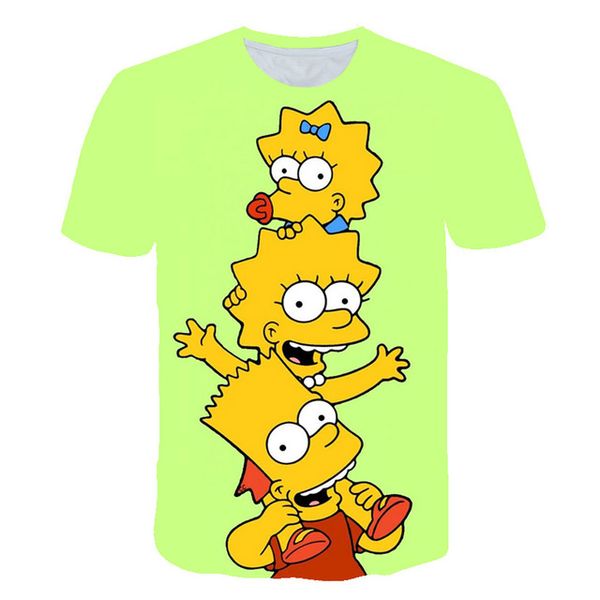 

simpson lovely 3d interesting printed mens 3d print shirts hippie plus size anime men clothing