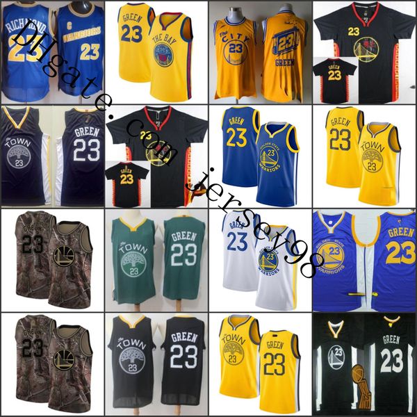 

golden state warriors black #23 draymond green chinese black fashion the nba finals patch jersey