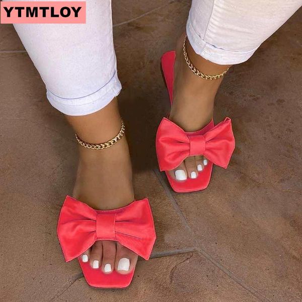 

ladies sandals bowknot summer sandals slippers ladies summer beach indoor outdoor shoes women fashion floral shoes 36-43, Black