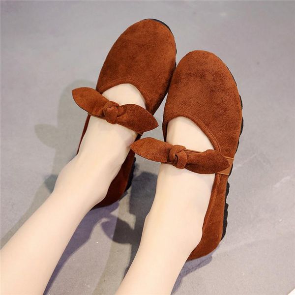 

2020 new cloth shoes women's shoes single black work belt mom pregnant women flat