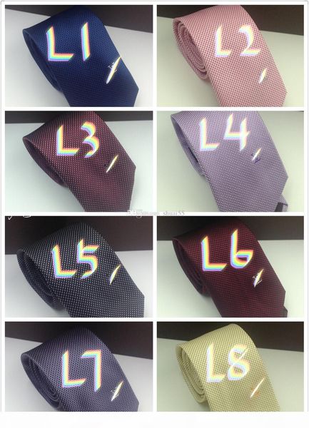 

2017 men's birthday gift fashion l home silk tie business casual quality tie male silk jacquard tie, Blue;purple