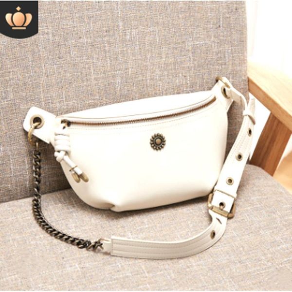 

H103 Nalandu Fashion messenger bag leather 2020 new chest bag trend Korean women's leather shoulder bag women's fashion pockets