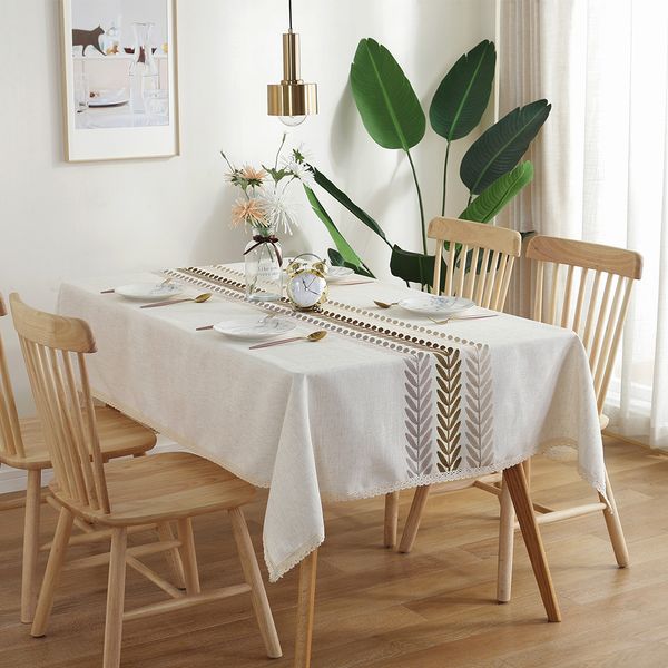 

leaf pattern стол скатерть водонепроницаемый кухня elegant вышивка анти пыль