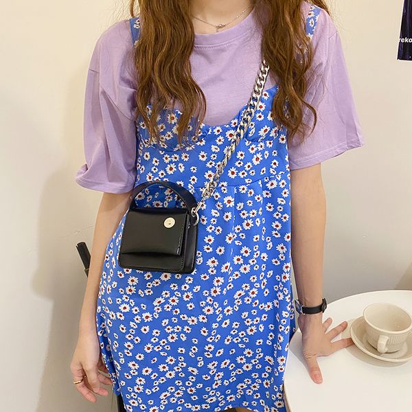 

сумка сумки простые цепочки сумки одно плечо портативный казуальные crossbody сумки для женщин 2020 новые моды маленькой площади