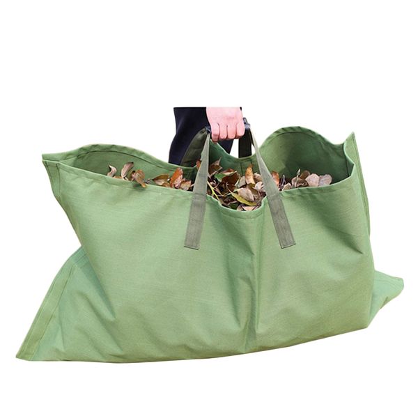 

leaf bag durable yard waste tarp container outdoor garden lawn large capacity