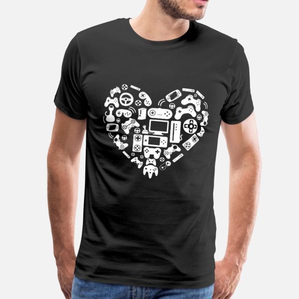 

new video game heart awesome nerd geek clothing xb t shirt men printing tee shirt euro size s-3xl formal famous basic summer style standard