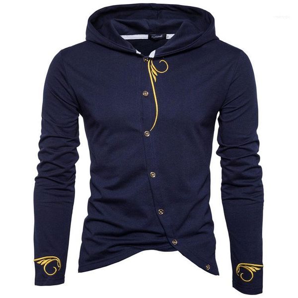 

design clothing sweatshirts new eu size mens hoodies embroidery designer buttons, Black