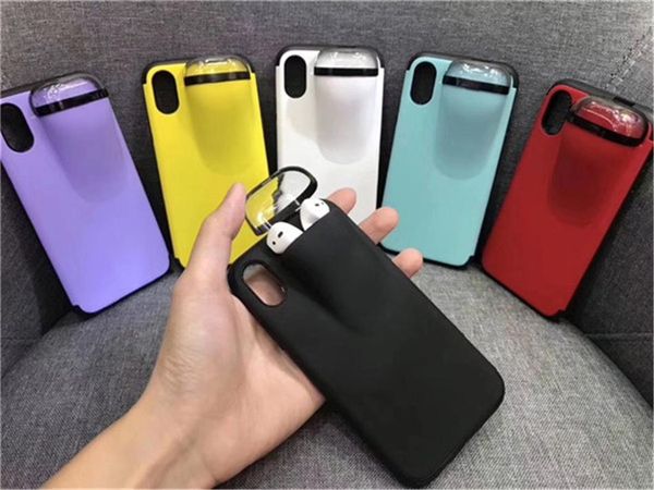 

cgjxsnew design iphone case with airpods holder case for iphone 6 6s 7 7s 11 x xr xs 11pro xsmax