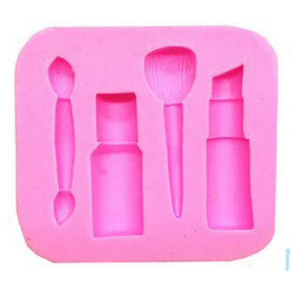 

non stick cake mold chocolate lipstick silicone cosmetic baking accessories