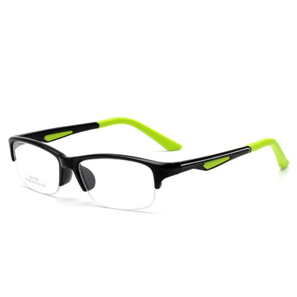 

mincl/new fashion men's tr90 sport silicon optical glasses frame male half rim flexible prescription eyeglasses lxl, Black