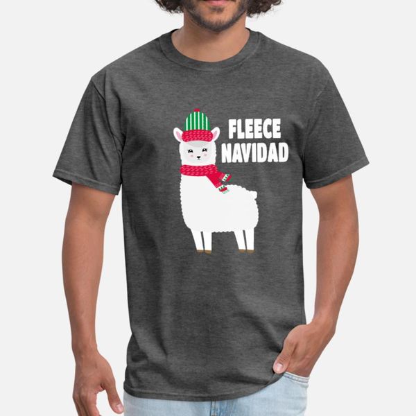 

флис feliz navidad llama рождество футболка мужчины designs tee shirt плюс размер 3xl новая мода fit fit spring trend shirt