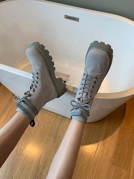 

women's rubber boots shoes luxury designer booties ladies round toe boots-women low heels booties rain riding fashion, Black