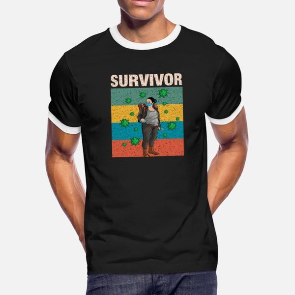 

survivalist apocalypse face mask prepper t shirt men knitted short sleeve crew neck graphic comfortable summer style slim shirt