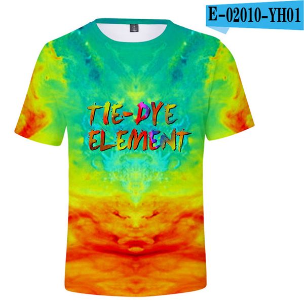 

tie dye printed men summer 18 colors 3d print shirts harajuku aesthetic harajuku men clothing
