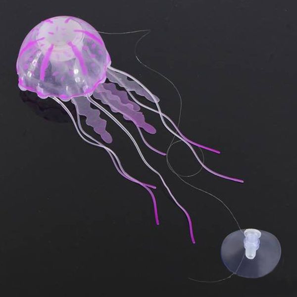 

silicone water tank artificial jellyfish safe vivid aquarium lifelike luminous