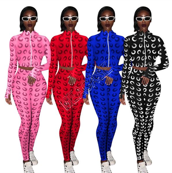 

женская одежда из двух частей установить tracksuit full print tie-краситель для печати zipper finger пальто с длинным рукавом куртки брюки н, Gray