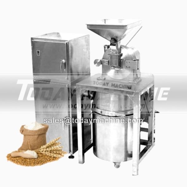 

stainless steel dust collecting absorption dry chilli grind powder making machine prices