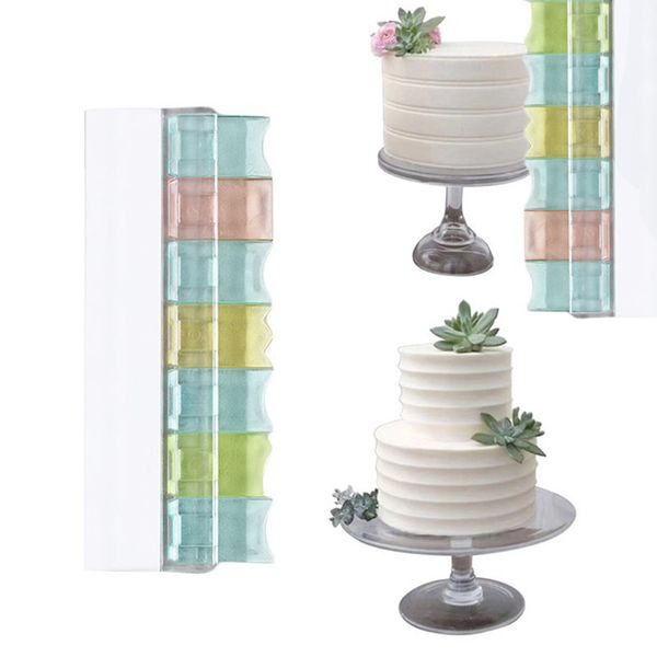 

multifunction home portable combination plastic cream scraper diy cake tool