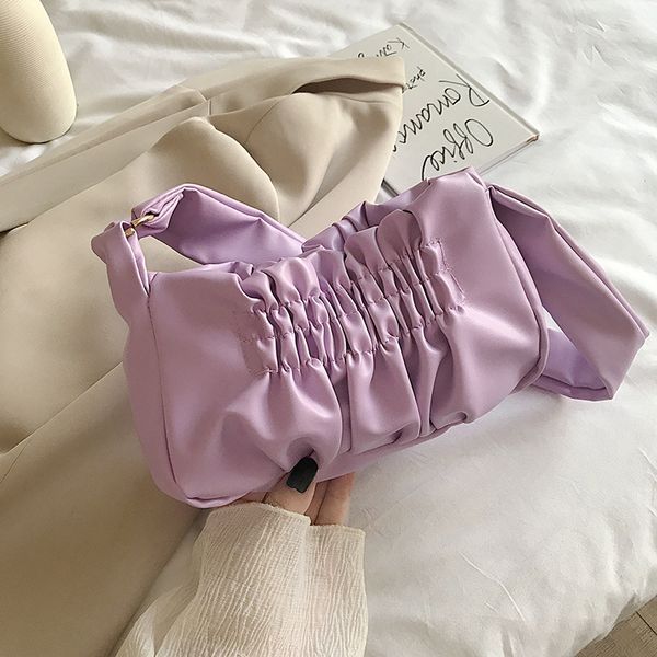 

new small bag handbags 2020 summer new ins wild shoulder bag net red fashion broadband fold shoulder