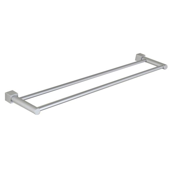 

towel shelf double layer towel rail bathroom space aluminum rack simple style