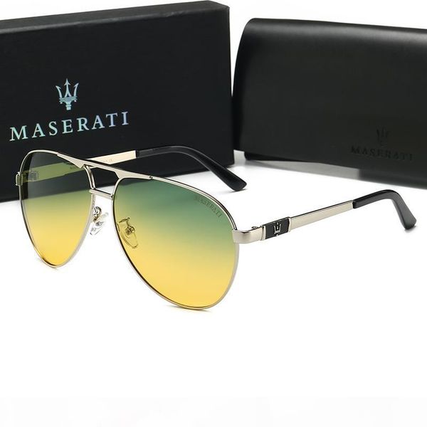 

0133 maserati style ray fashion trend sunglasses 61mm lenses 8 color sunglasses men women style fashion trend designer sunglasses, White;black