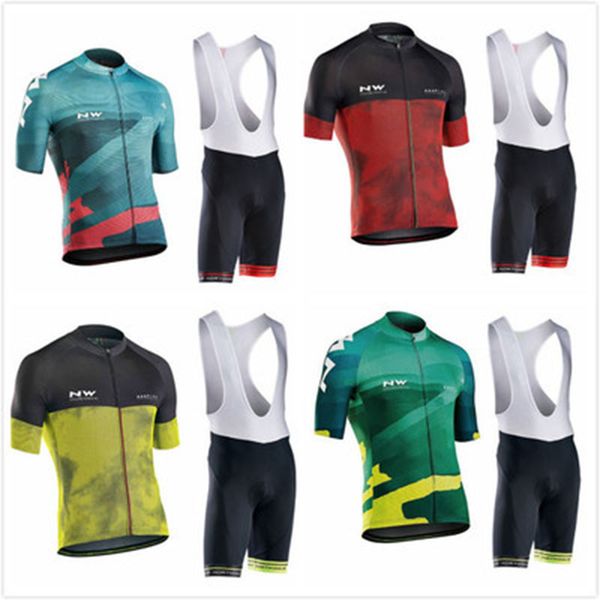 

2020 new nw summer road mountain bike cycling suit men's breathable and comfortable cycling suit, Black;blue