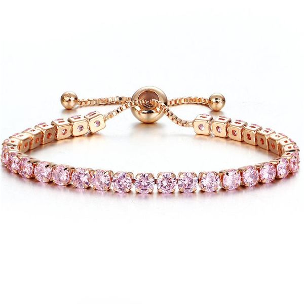 

10colors fashion heart crystal bracelets for women luxurious rose gold color bracelets & bangles bridal wedding jewelry gift, Golden;silver