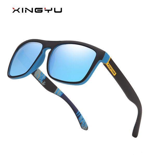 

xingyu 2020 polarized sunglasses men's driving shades male sun glasses for men retro designer gafas de sol, White;black