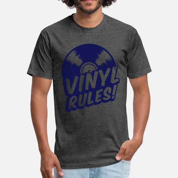 

vinyl rules t shirt men knitted short sleeve plus size 3xl basic solid loose comical summer style kawaii shirt