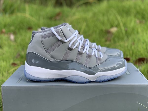 

2020 release original 11 cool grey medium white real carbon fiber men basketball shoes sports sneakers with original box 378037-001