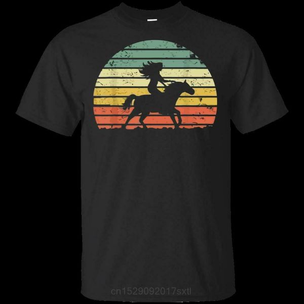 

black, navy t-shirt girl horse ridings shirt vintage cowgirl tshirt texas ranch t shirt men
