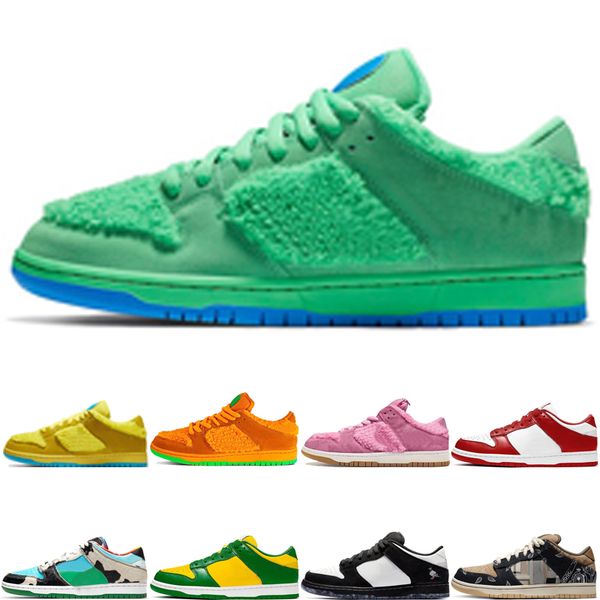 

classic men women walking dunk running shoes green bear blue fury champ colors heineken infrared plum safari sea crystal sneakers eur 36-45