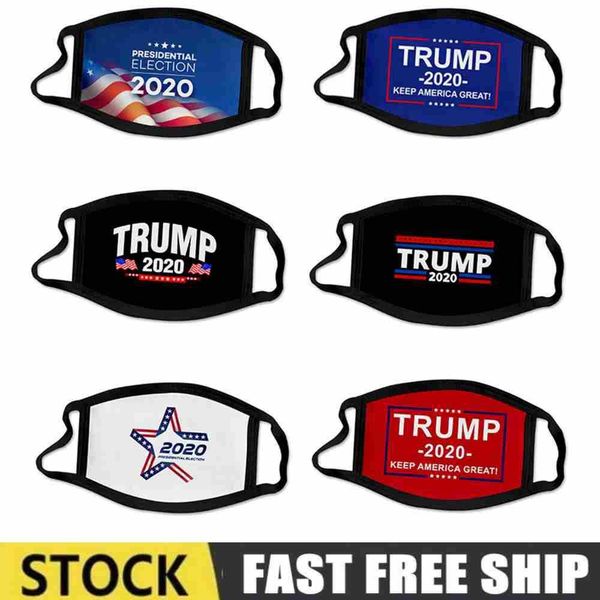 

in stock ship 2020 election trump cotton mask keep america great again anti dust pollution washable breathable mouth cover