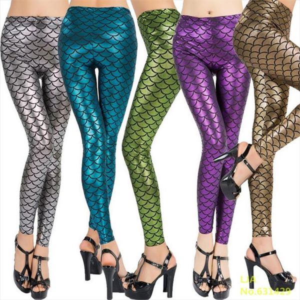 

fish scale leggings sale digital print push up legging women mermaid leggins plus size leggings xxxl 21 colors, Black