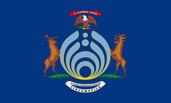 

michigan bassnectar flag 3ft by 5ft 100d polyester decorative flags and banners