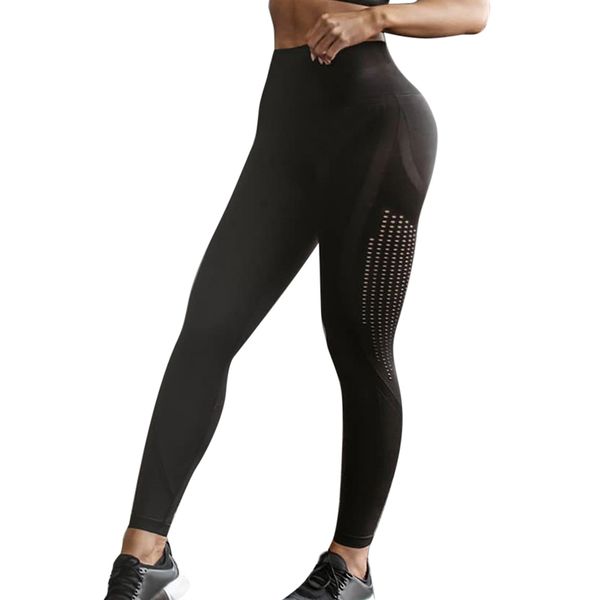 

seamless tummy yoga pants stretchy high waist compression tights sports pants push up running women gym fitness legging dropship, White;red