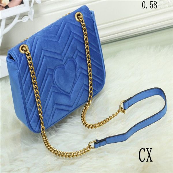 

good quality 2020 5a fashion women marmont shoulder bag velvet handbag famous crossbody bags feminina chain crossbody bag chain handbag 26cm