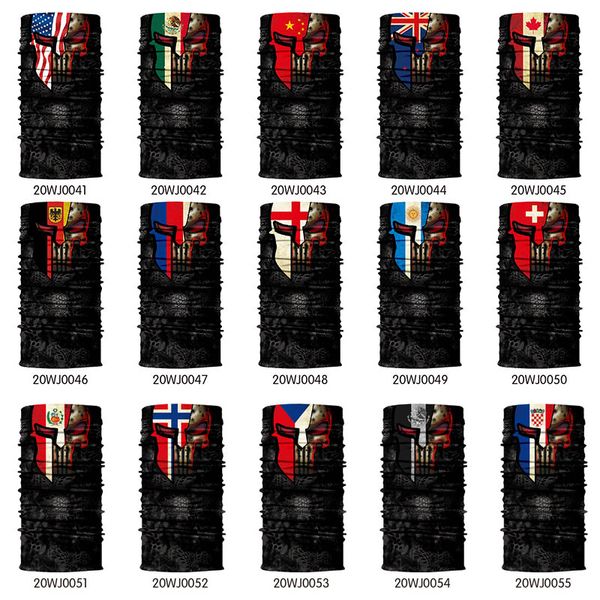 

2020 flag hood headband headgear scarf helmet headcloth shawl cs cycling racing bike, Blue;black