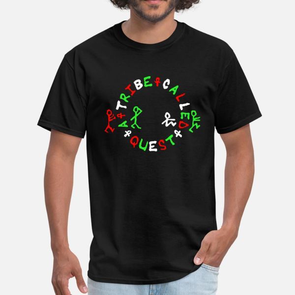

логотип atcq rap hip hop dj t sh t shirt men печать tee shirt s-xxxl trend graphic basic spring pictures shirt, White;black