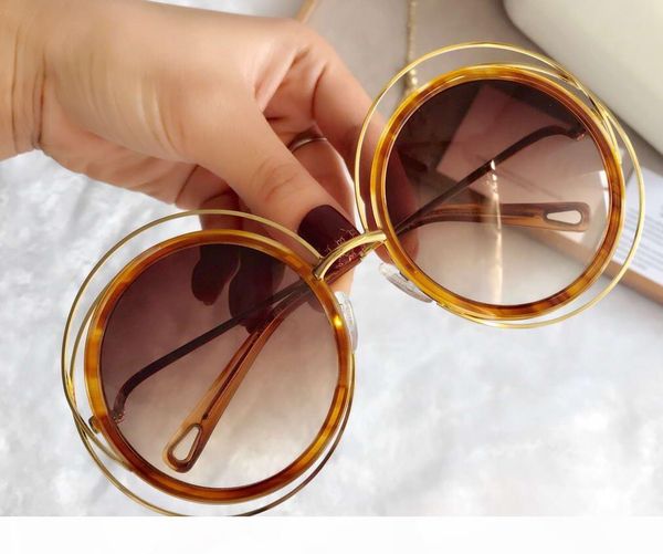 

ladies ce120s carlina round sunglasses havana brown gradient lenes 120s fashion brand sunglasses new with box, White;black