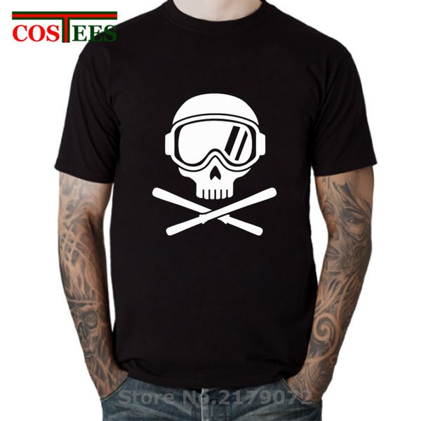 

ski череп майка мужчины лыжных очки сноуборд зимней одежда tshirt забавного скелет лыжи шляпы футболка 2020 черной белая футболочка