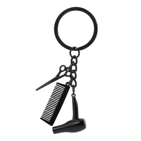 

новая мода ретро ювелирные изделия мини-фен расческа брелок barber подарков шарм chaveiro diy ручной работы сувенирные друзья, Silver