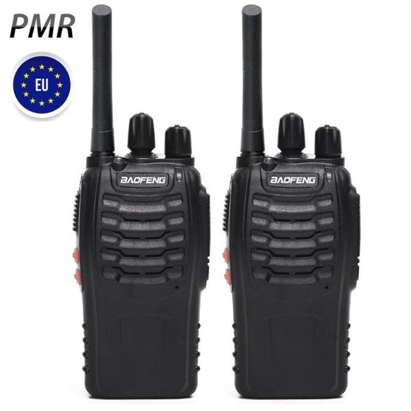 

walkie talkie 2pcs baofeng bf-88e pmr 446 0.5 w uhf mhz 16 ch handheld ham two-way radio with usb charger for eu user