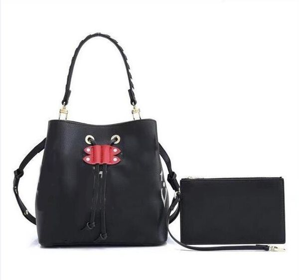 

new real leather quality body purses bags messenger pockets handbags women cross neonoe cosmetic shoulder fashion totes crafty bag clwl, Red;black