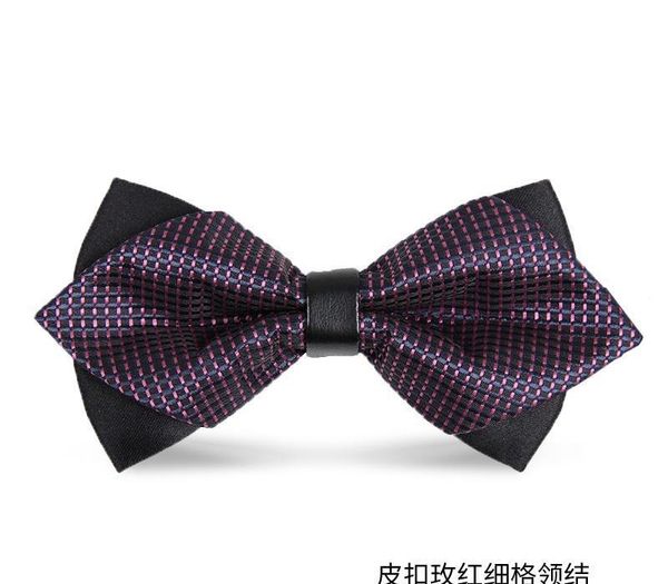 

men bow tie men's fashion bowtie great for wedding party male dress shirt neck tie, Black;gray