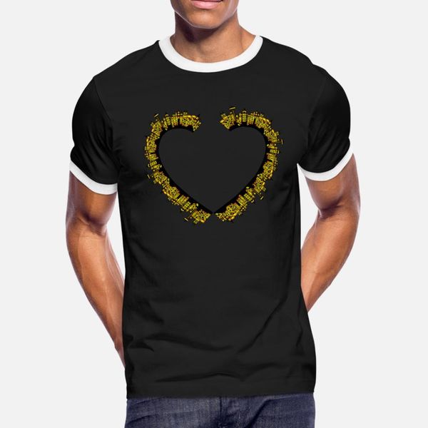 

bright city heart t shirt men create cotton plus size 3xl letter crazy new fashion spring autumn standard shirt