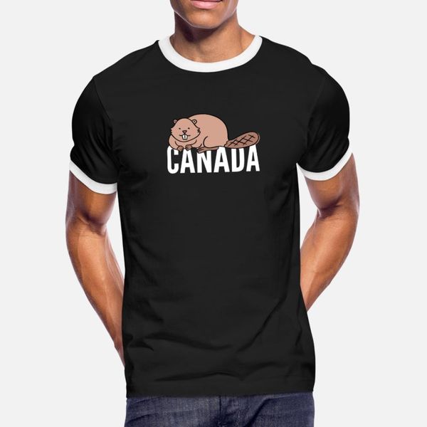 

canada beaver t shirt men printed 100% cotton s-xxxl normal sunlight comfortable spring autumn kawaii shirt
